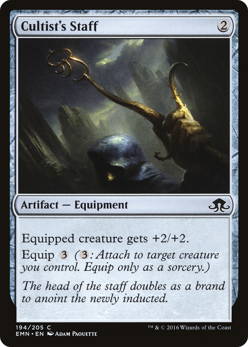 Cultist's Staff (EMN-194) [Eldritch Moon] MTG Single Wizards of the Coast