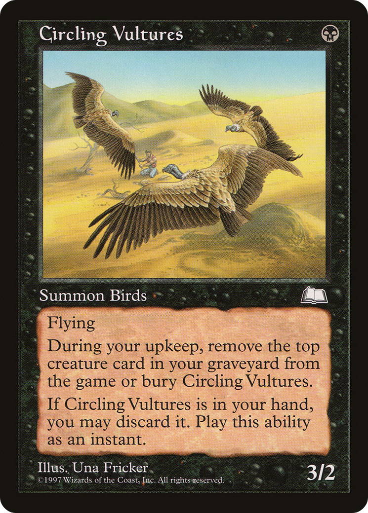 Circling Vultures (WTH-) [Weatherlight] MTG Single Wizards of the Coast