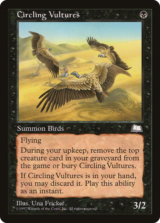 Circling Vultures (WTH-) [Weatherlight] MTG Single Wizards of the Coast