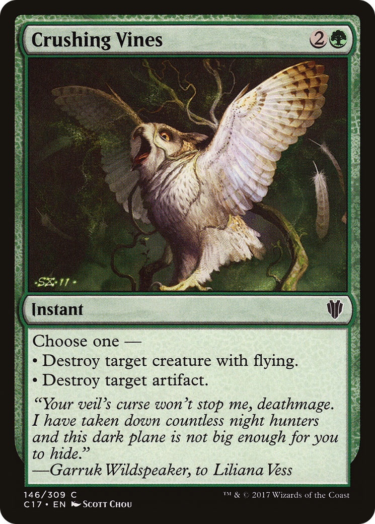 Crushing Vines (C17-146) [Commander 2017] MTG Single Wizards of the Coast