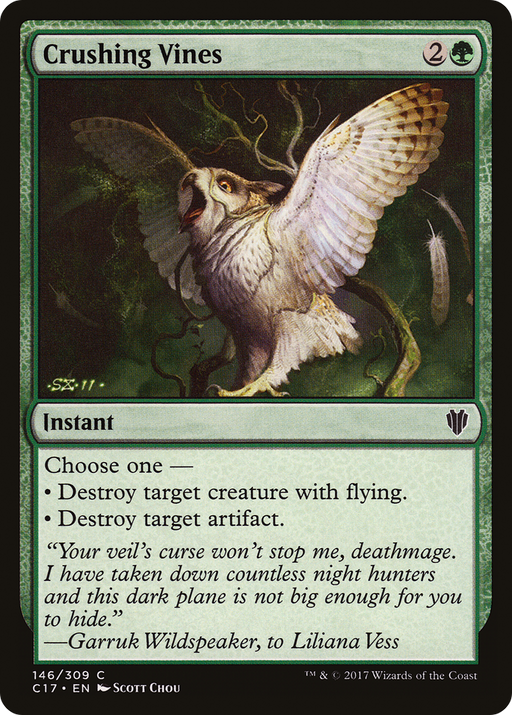 Crushing Vines (C17-146) [Commander 2017] MTG Single Wizards of the Coast