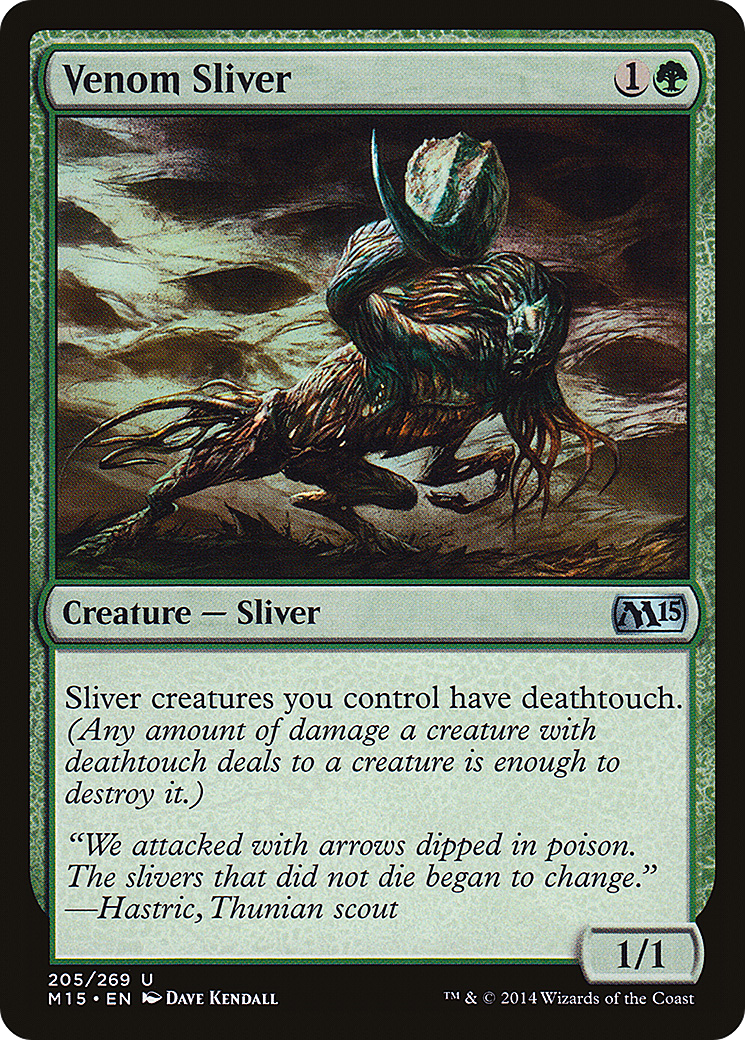 Venom Sliver (M15-205) [Magic 2015] MTG Single Wizards of the Coast