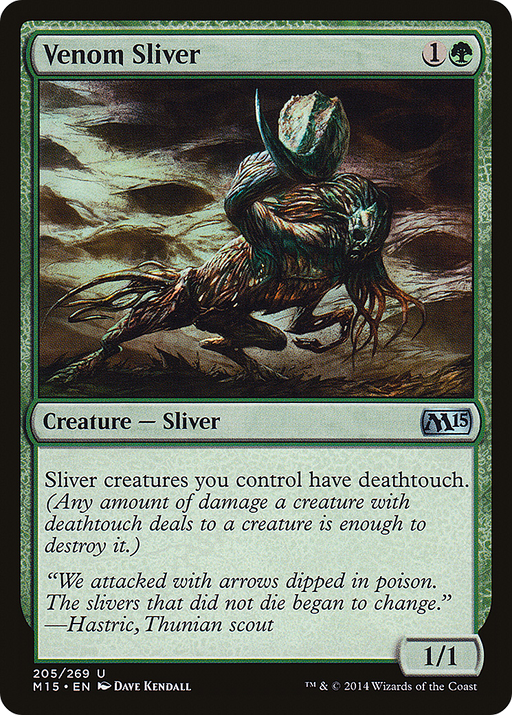 Venom Sliver (M15-205) [Magic 2015] MTG Single Wizards of the Coast