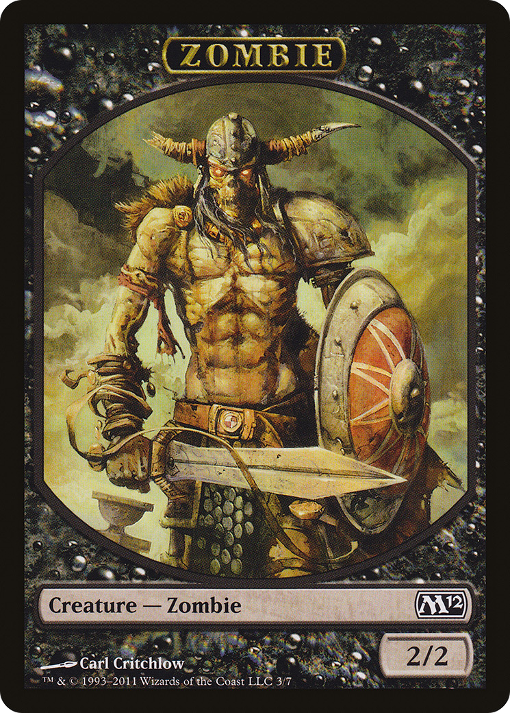 Zombie Token (M12-003) [Tokens] Magic 2012 Tokens MTG Single Wizards of the Coast