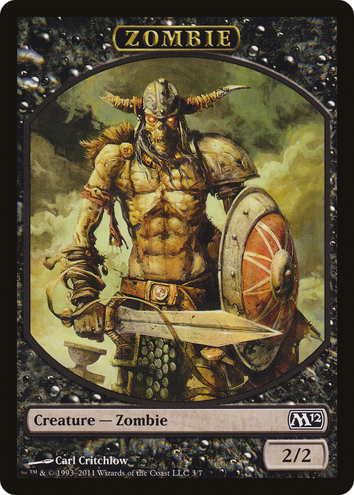 Zombie Token (M12-003) [Tokens] Magic 2012 Tokens MTG Single Wizards of the Coast
