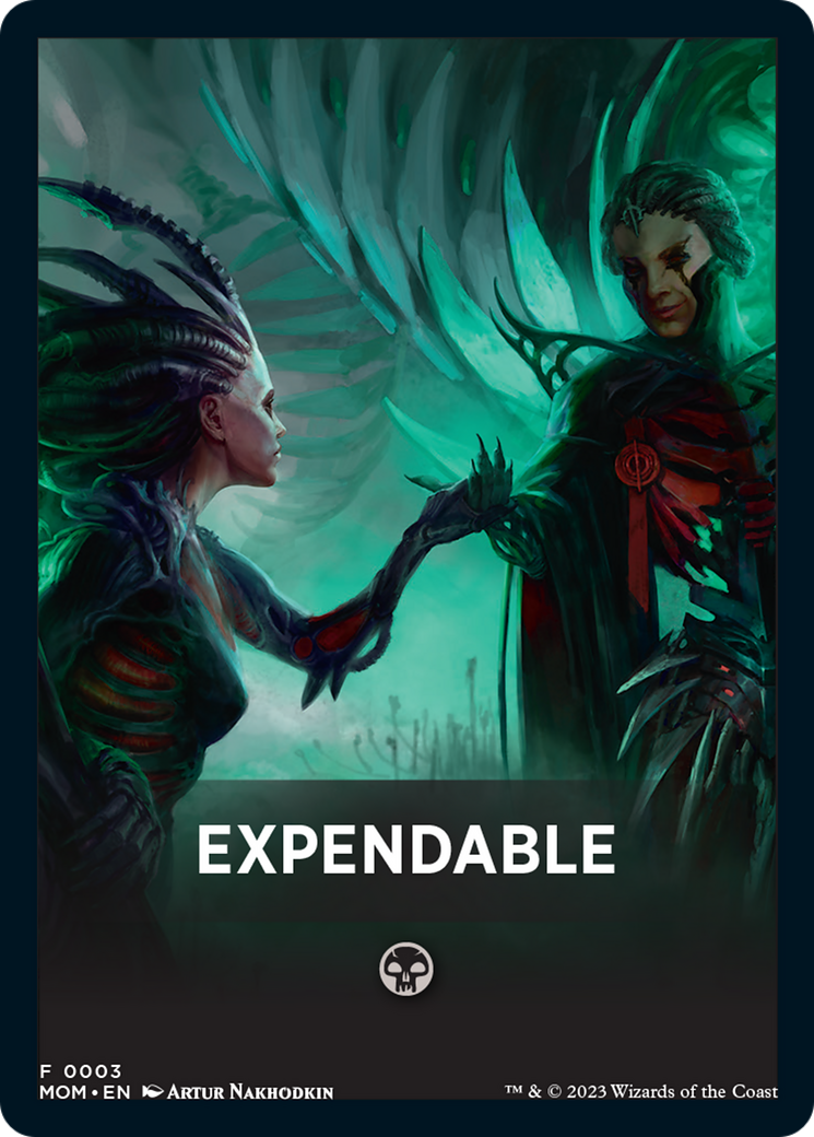Expendable Theme Card [Tokens] March of the Machine Tokens MTG Single Magic: The Gathering