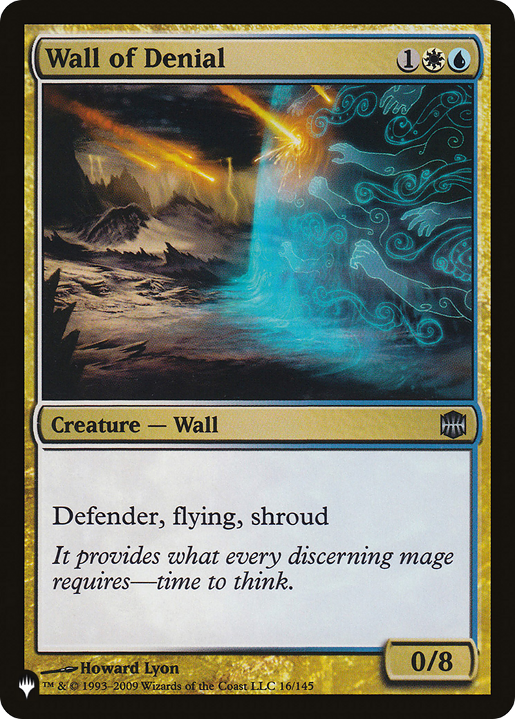 Wall of Denial (LIST-ARB-16) [Mystery Booster] The List MTG Single Wizards of the Coast