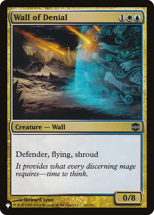 Wall of Denial (LIST-ARB-16) [Mystery Booster] The List MTG Single Wizards of the Coast