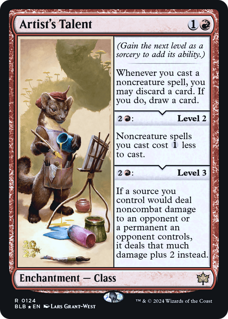 Artist's Talent (PRE-124) [Bloomburrow Promos] Foil MTG Single Wizards of the Coast