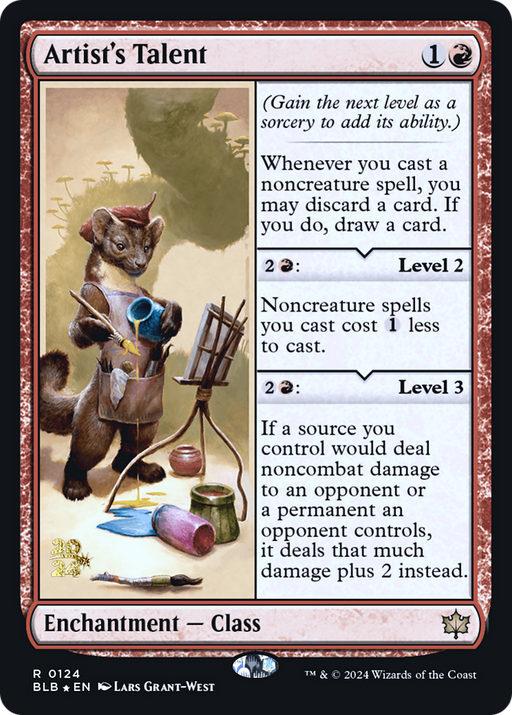 Artist's Talent (PRE-124) [Bloomburrow Promos] Foil MTG Single Wizards of the Coast
