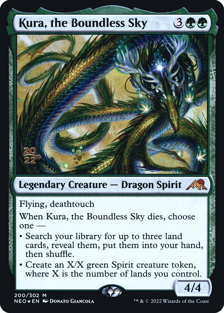 Kura, the Boundless Sky (PRE-200S) [Kamigawa: Neon Dynasty Promos] Foil MTG Single Wizards of the Coast
