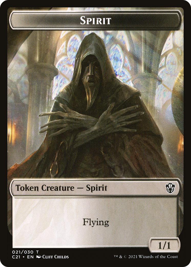 Spirit (TC21-021) [Tokens] Commander 2021 Tokens MTG Single Wizards of the Coast