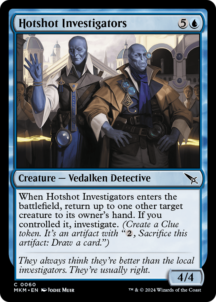 Hotshot Investigators (MKM-060) [Murders at Karlov Manor] Foil MTG Single Murders at Karlov Manor