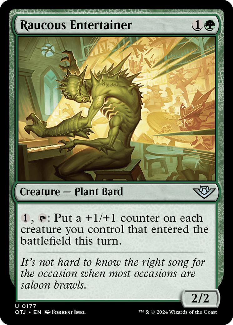 Raucous Entertainer (OTJ-177) [Outlaws of Thunder Junction] MTG Single Wizards of the Coast