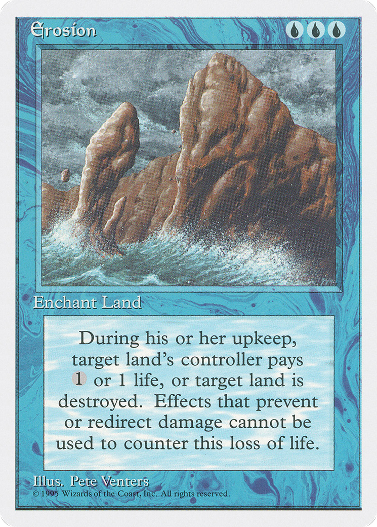 Erosion (4ED-) [Fourth Edition] MTG Single Wizards of the Coast