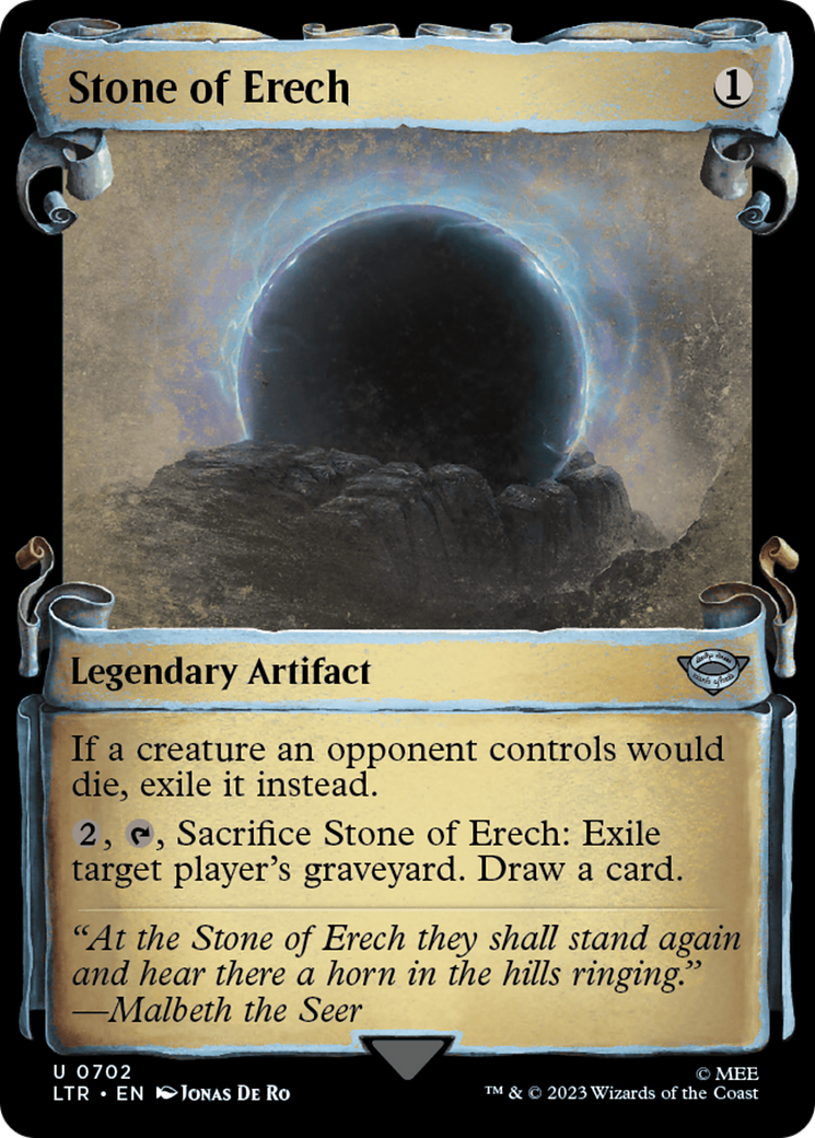 Stone of Erech (Showcase Scrolls) (LTR-702) [The Lord of the Rings: Tales of Middle-earth] (Showcase) MTG Single Wizards of the Coast