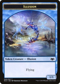 Illusion // Bear Double-Sided Token [Tokens] Modern Horizons Tokens MTG Single Magic: The Gathering
