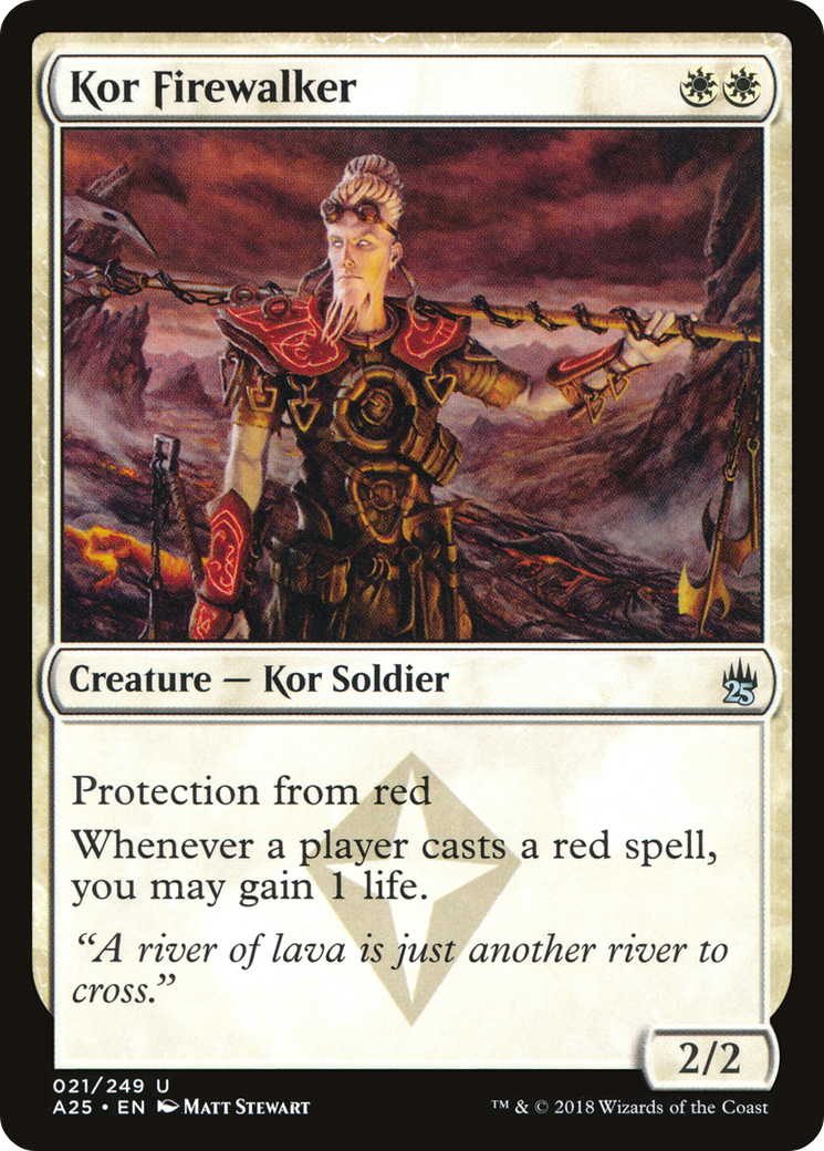 Kor Firewalker (A25-021) [Masters 25] Foil MTG Single Wizards of the Coast