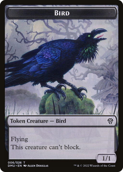 Bird Token (006) (DMU-006) [Tokens] Dominaria United Tokens MTG Single Wizards of the Coast