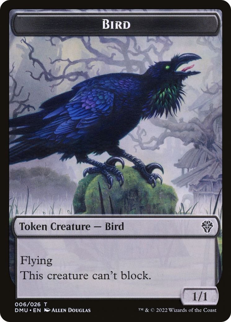 Bird Token (006) (DMU-006) [Tokens] Dominaria United Tokens MTG Single Wizards of the Coast