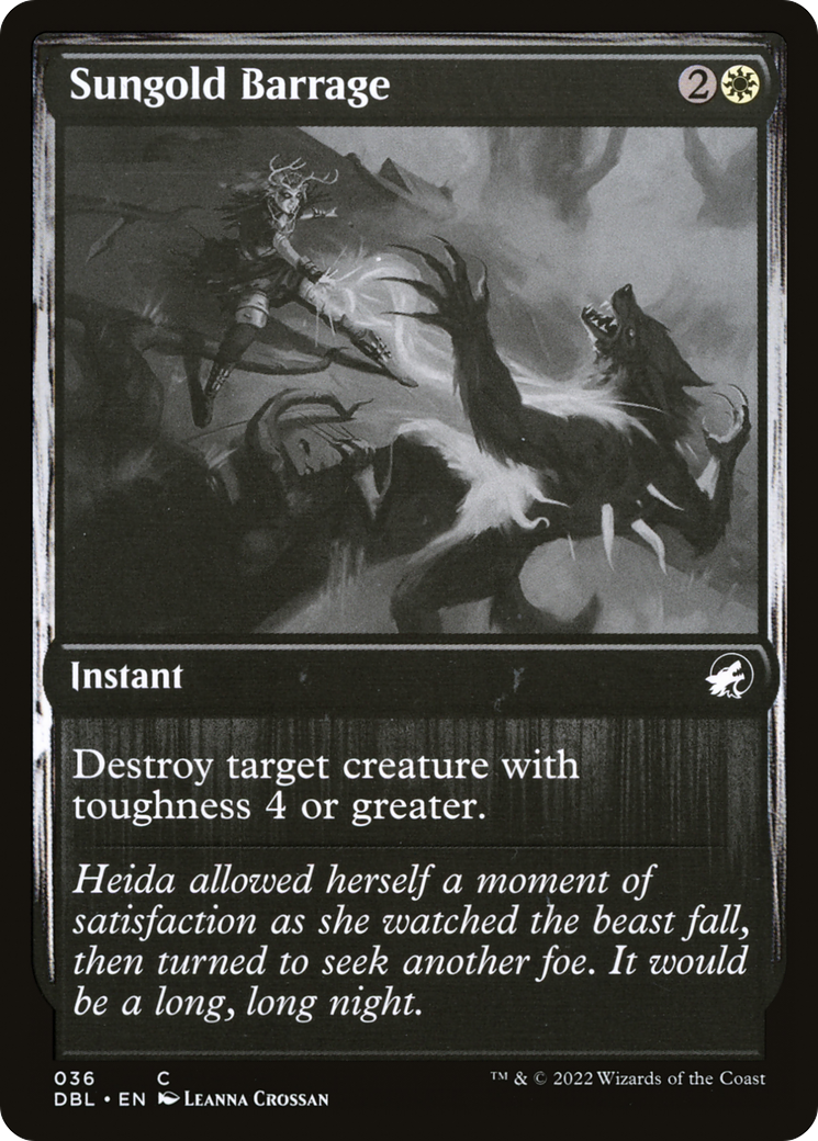 Sungold Barrage (DBL-036) [Innistrad: Double Feature] Foil MTG Single Wizards of the Coast