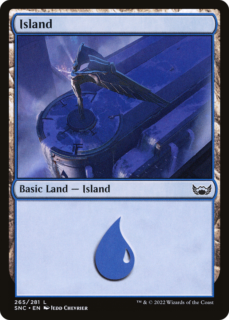 Island (SNC-265) [Streets of New Capenna] Foil MTG Single Wizards of the Coast