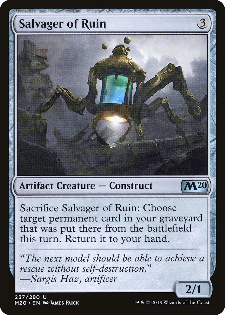 Salvager of Ruin (M20-237) [Core Set 2020] MTG Single Wizards of the Coast