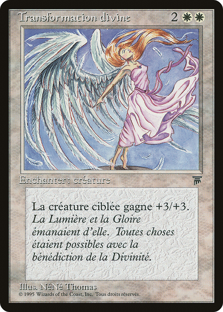 Divine Transformation (French) - "Transformation divine" (REN-) [Renaissance] MTG Single Wizards of the Coast