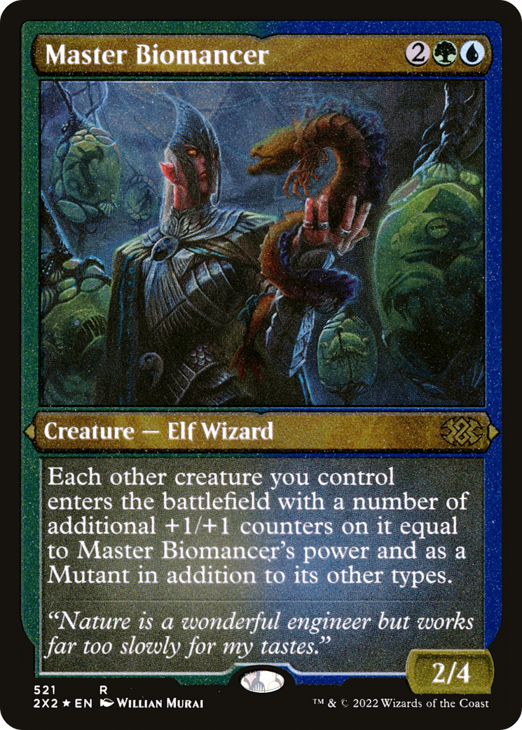 Master Biomancer (Foil Etched) (2X2-521) [Double Masters 2022] Foil MTG Single Wizards of the Coast
