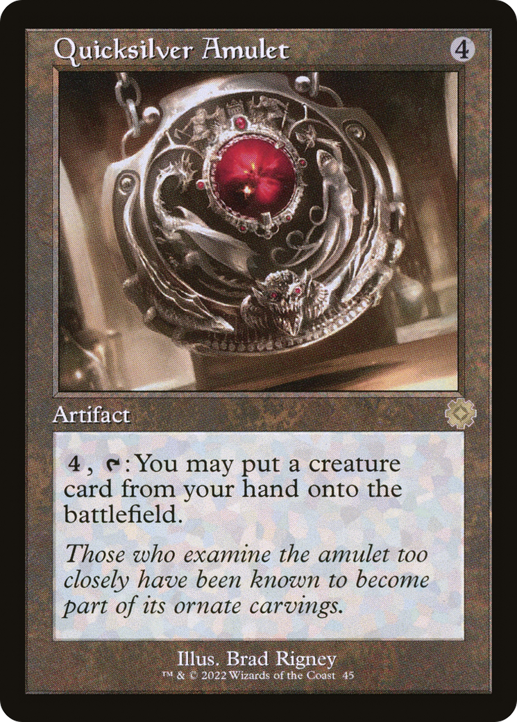 Quicksilver Amulet (BRR-045) [The Brothers' War Retro Artifacts] MTG Single Wizards of the Coast