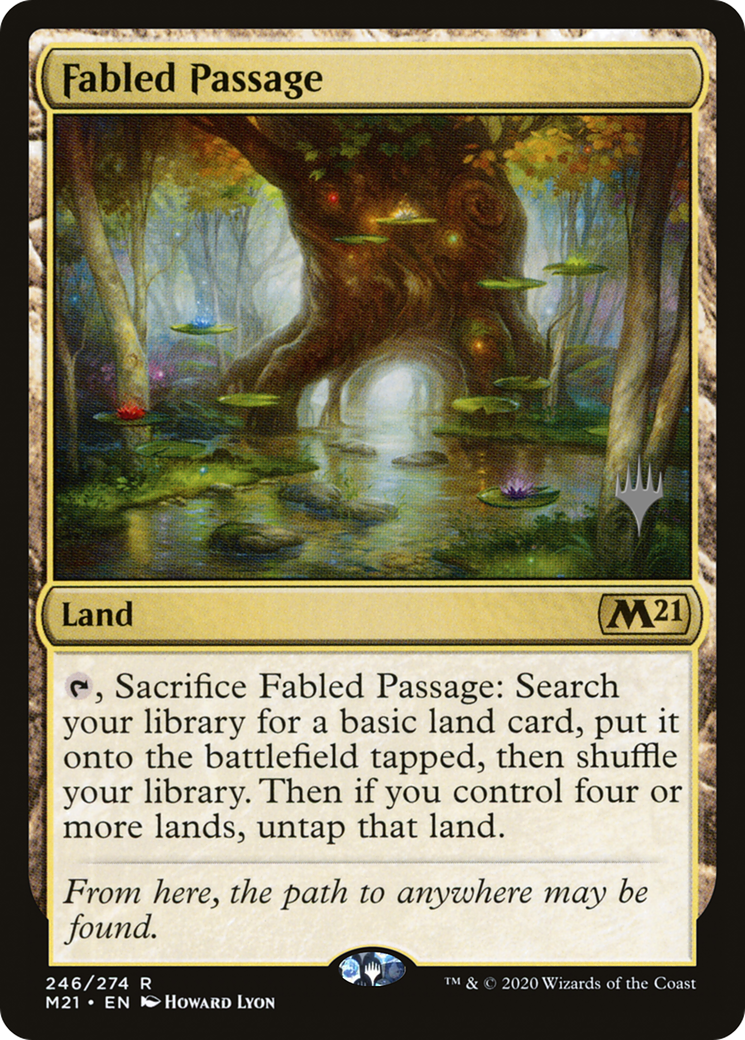Fabled Passage (PPM21-246P) [Core Set 2021 Promos] Foil MTG Single Wizards of the Coast