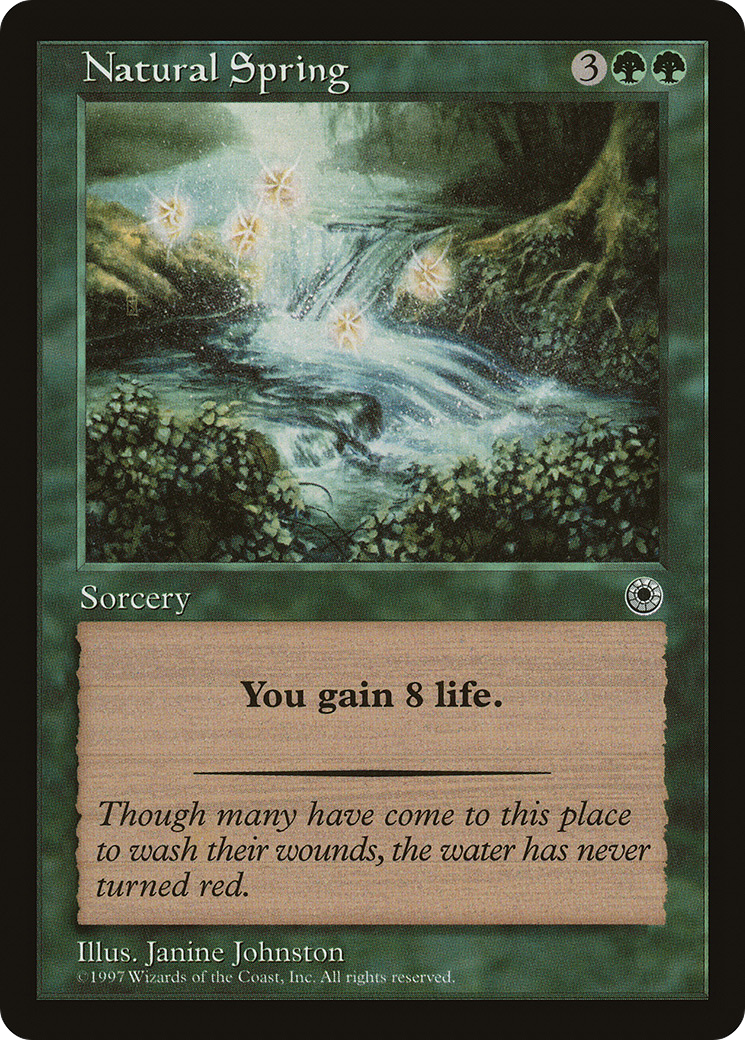 Natural Spring (POR-176) [Misc] Portal MTG Single Wizards of the Coast