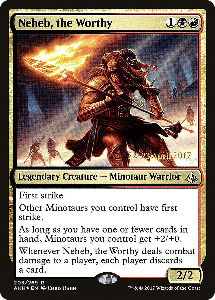Neheb, the Worthy (PRE-203) [Amonkhet Promos] Foil MTG Single Wizards of the Coast