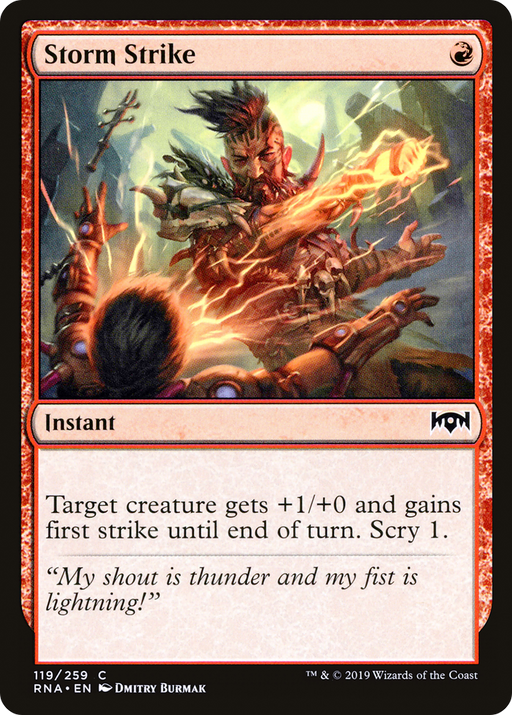 Storm Strike (RNA-119) [Ravnica Allegiance] MTG Single Wizards of the Coast