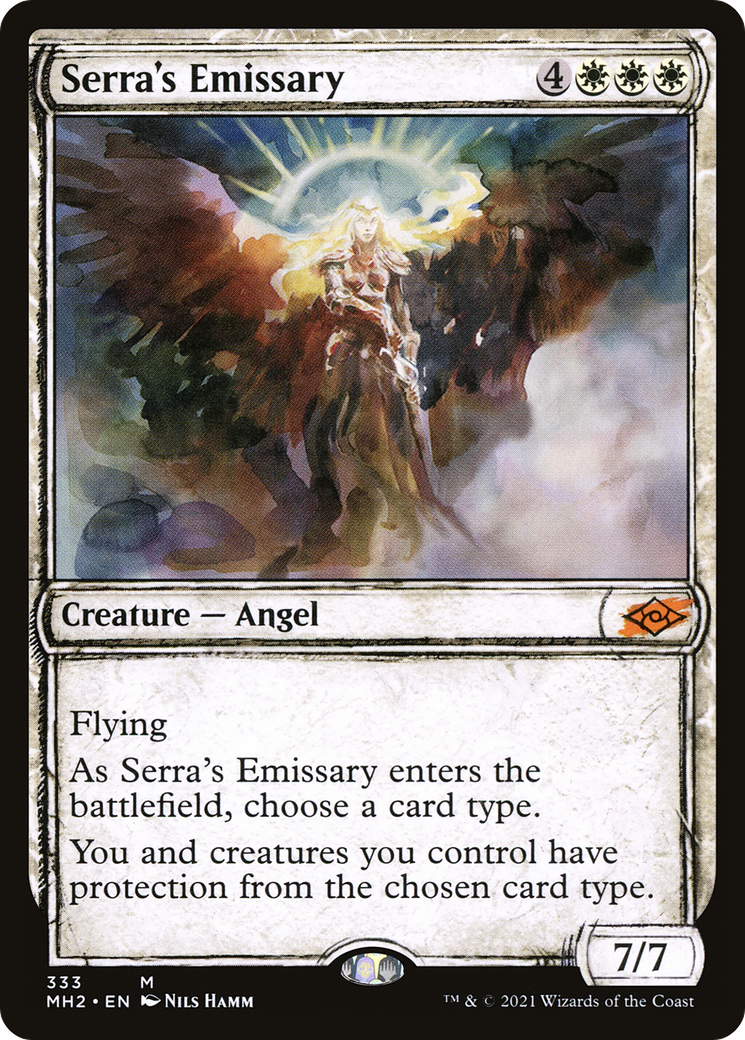 Serra's Emissary (MH2-333) [Modern Horizons 2] (Showcase) Foil MTG Single Modern Horizons 2