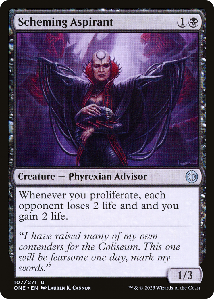 Scheming Aspirant (ONE-107) [Phyrexia: All Will Be One] Foil MTG Single Wizards of the Coast