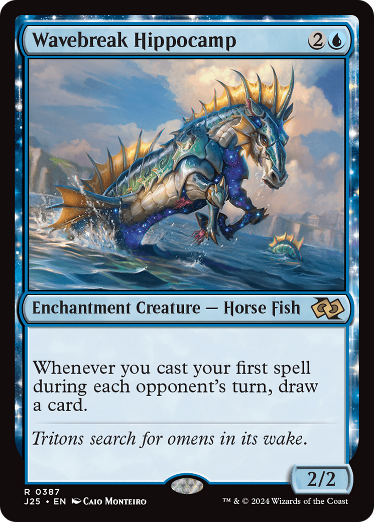 Wavebreak Hippocamp (J25-387) [Foundations Jumpstart] MTG Single Wizards of the Coast