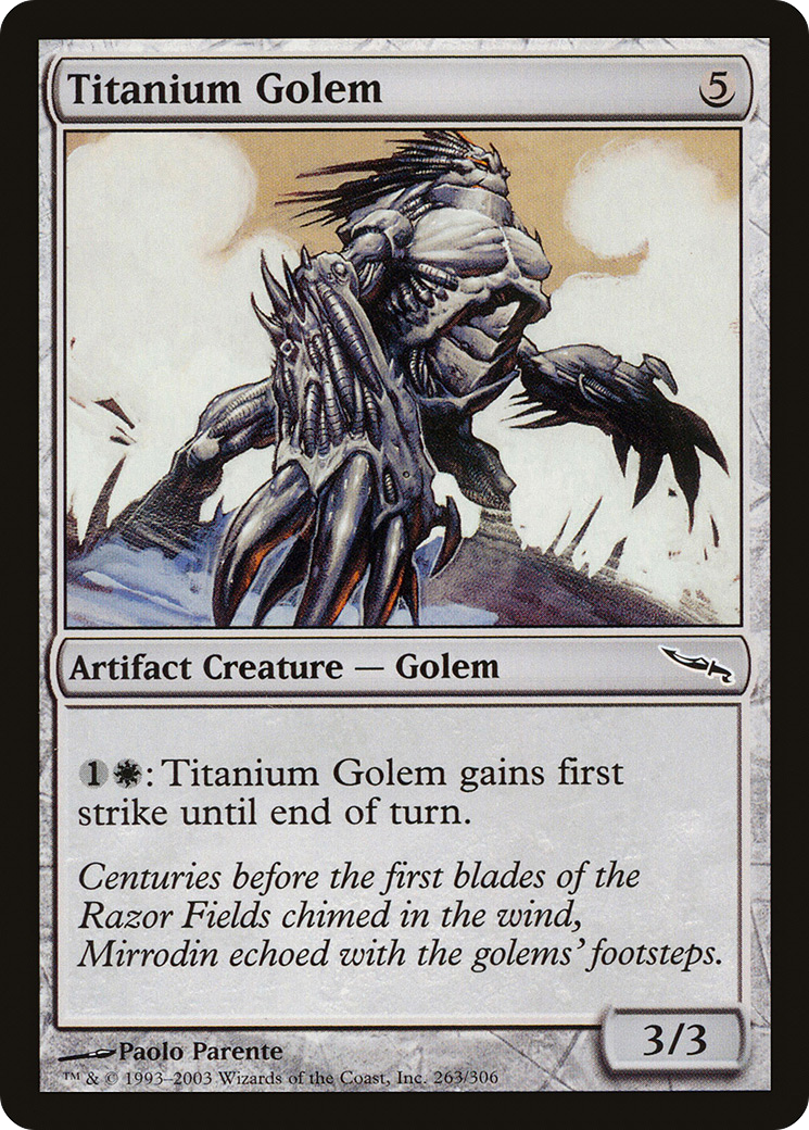 Titanium Golem (MRD-263) [Mirrodin] Foil MTG Single Wizards of the Coast