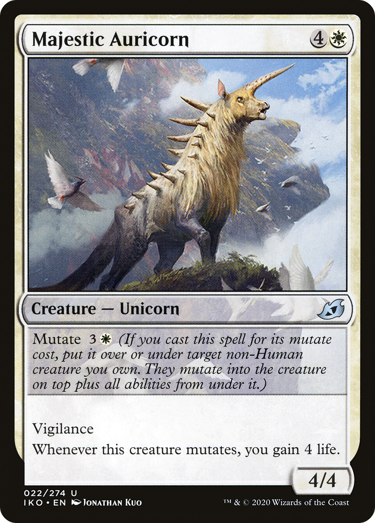 Majestic Auricorn (IKO-022) [Ikoria: Lair of Behemoths] Foil MTG Single Wizards of the Coast