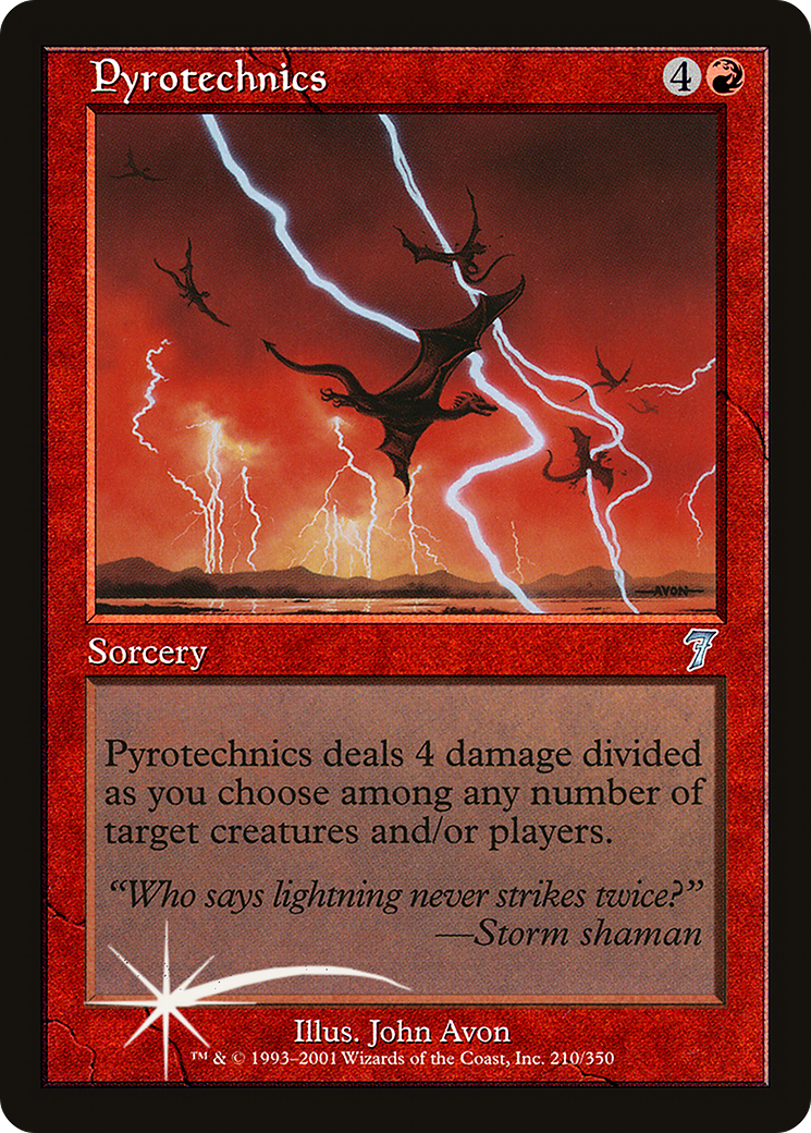 Pyrotechnics (7ED-210) [7th Edition] MTG Single Wizards of the Coast