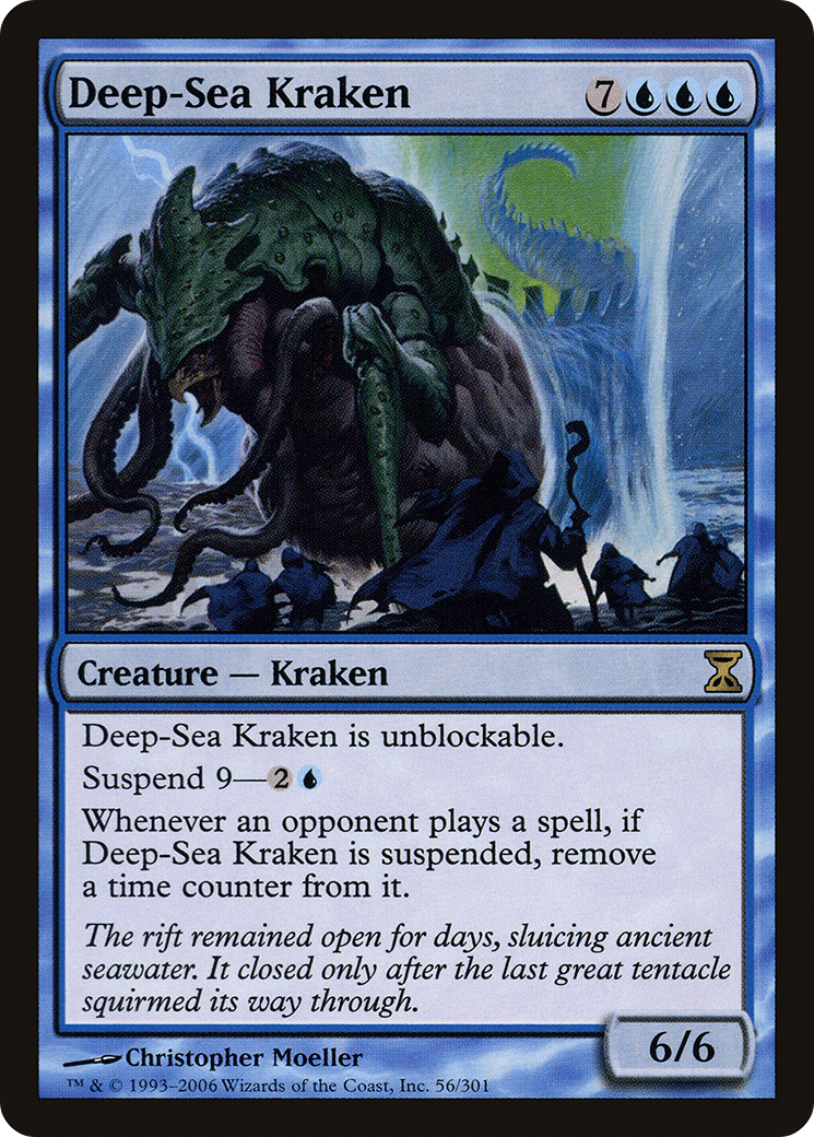 Deep-Sea Kraken (TSP-056) [Time Spiral] Foil MTG Single Wizards of the Coast