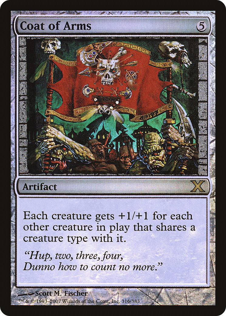 Coat of Arms (10E-316★) [Tenth Edition] Foil MTG Single Wizards of the Coast