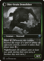 Burly Breaker // Dire-Strain Demolisher (DBL-174) [Innistrad: Double Feature] MTG Single Wizards of the Coast