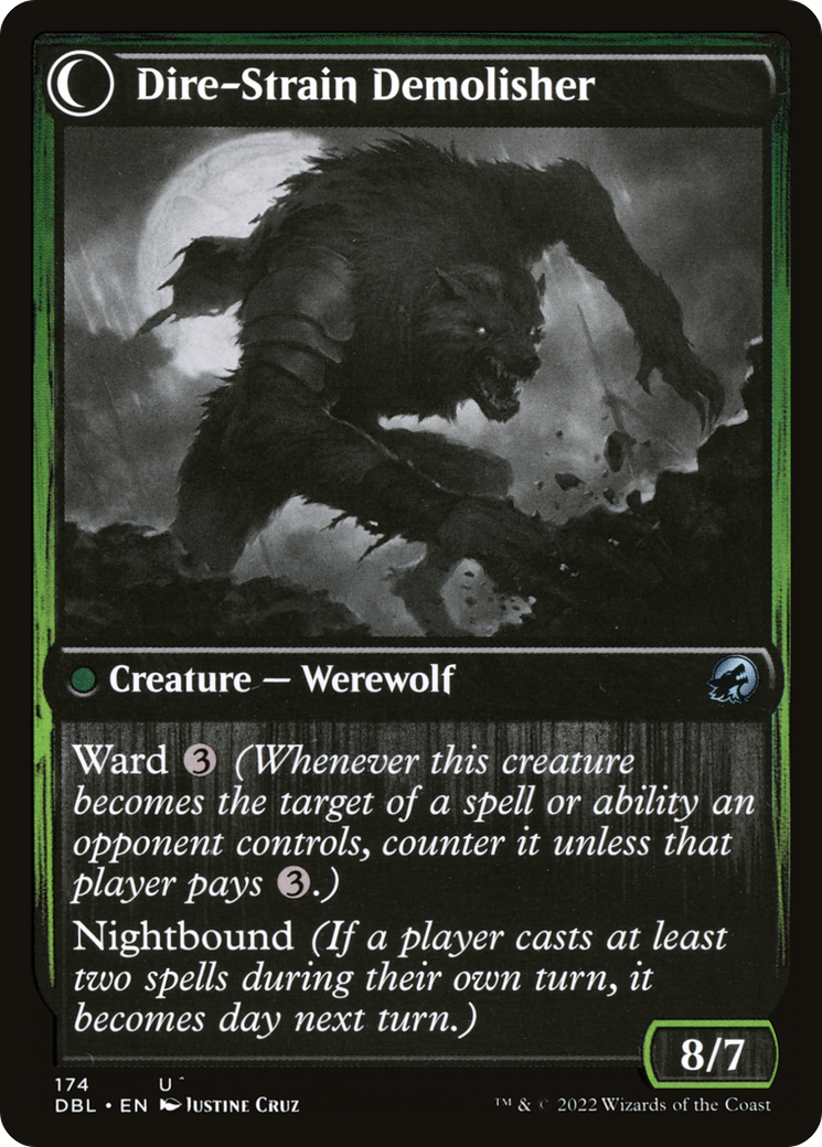 Burly Breaker // Dire-Strain Demolisher (DBL-174) [Innistrad: Double Feature] MTG Single Wizards of the Coast