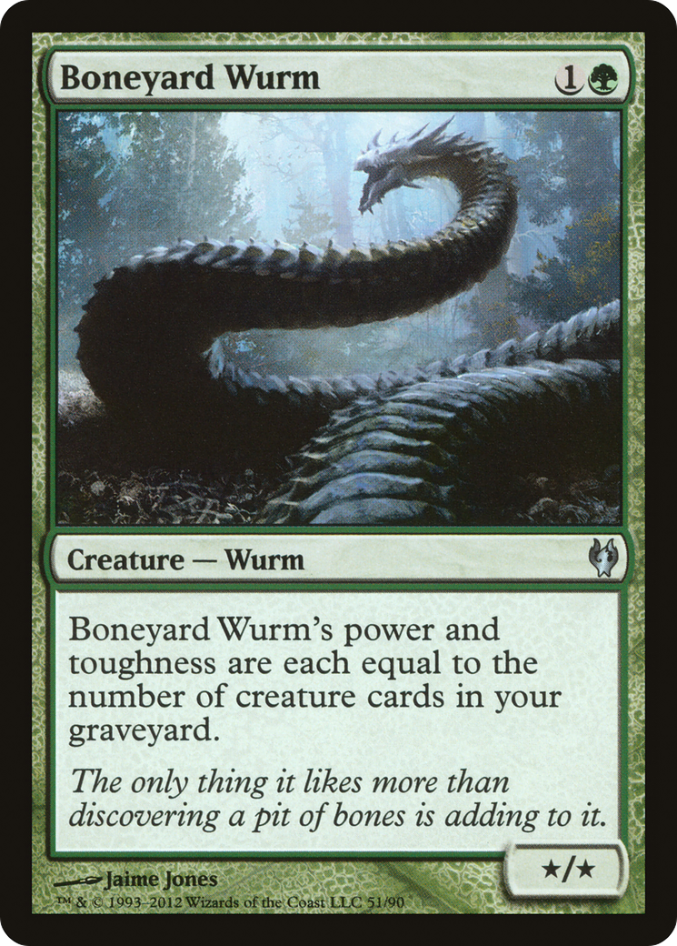 Boneyard Wurm (DDJ-051) [Misc] Duel Decks: Izzet vs. Golgari MTG Single Wizards of the Coast