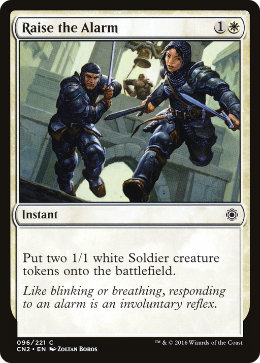 Raise the Alarm (CN2-096) [Conspiracy: Take the Crown] MTG Single Wizards of the Coast