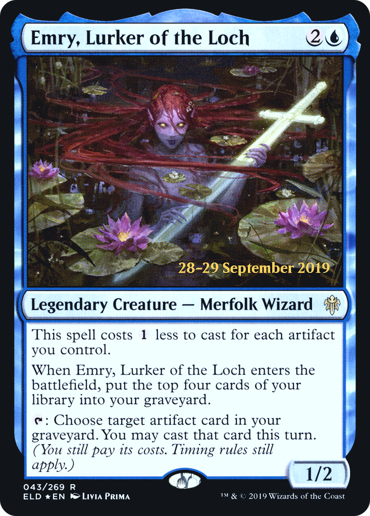 Emry, Lurker of the Loch (PRE-043) [Throne of Eldraine Promos] Foil MTG Single Wizards of the Coast