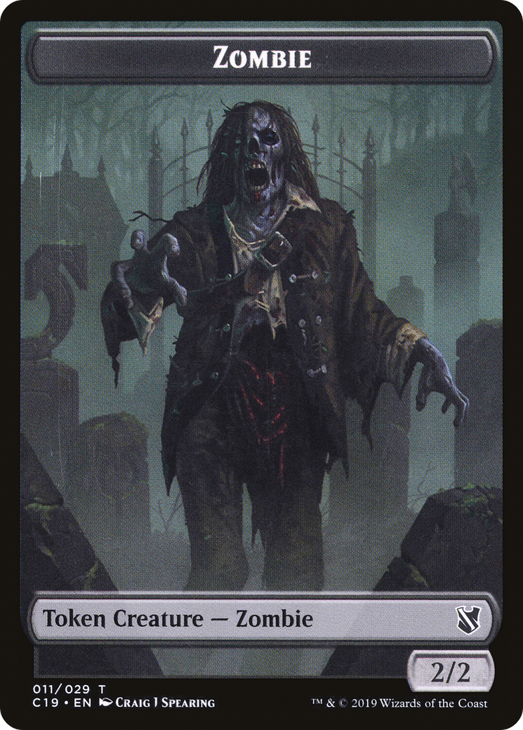 Zombie (TC19-011) [Tokens] Commander 2019 Tokens MTG Single Wizards of the Coast