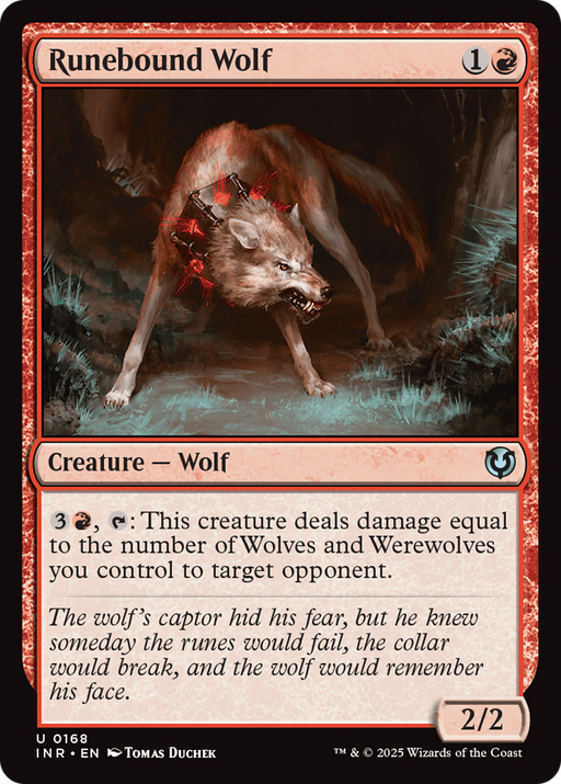 Runebound Wolf (INR-168) [Innistrad Remastered] Foil MTG Single Wizards of the Coast