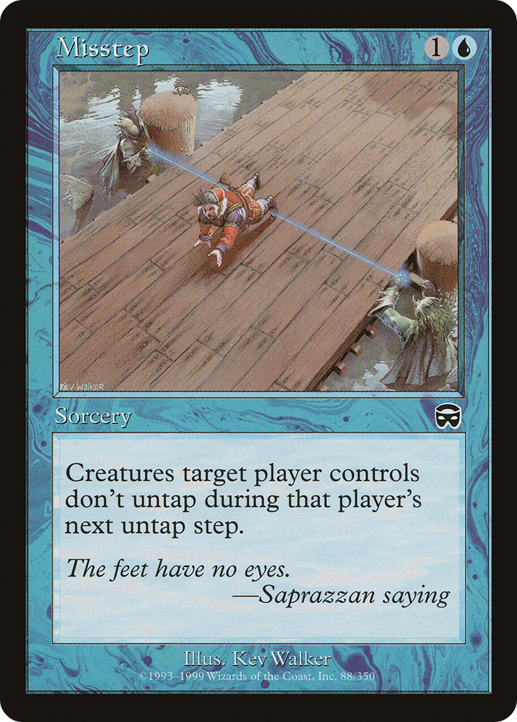Misstep (MMQ-088) [Mercadian Masques] Foil MTG Single Wizards of the Coast